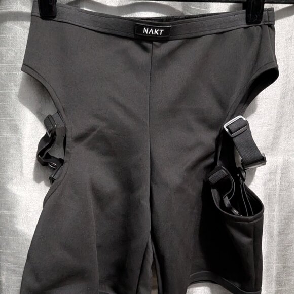 Nakt 22-B Buckle Shorts Clubbing Black Medium - Picture 7 of 9